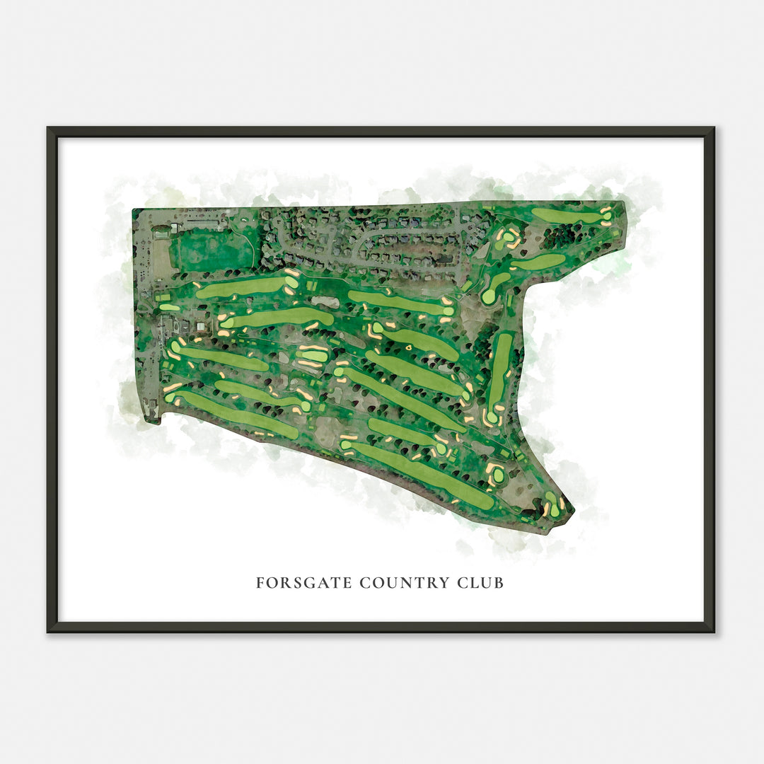 Print of Forsgate Country Club Classic Map