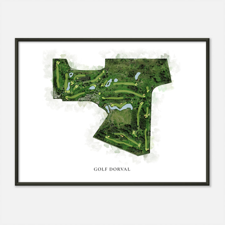 Print of Golf Dorval Classic Map