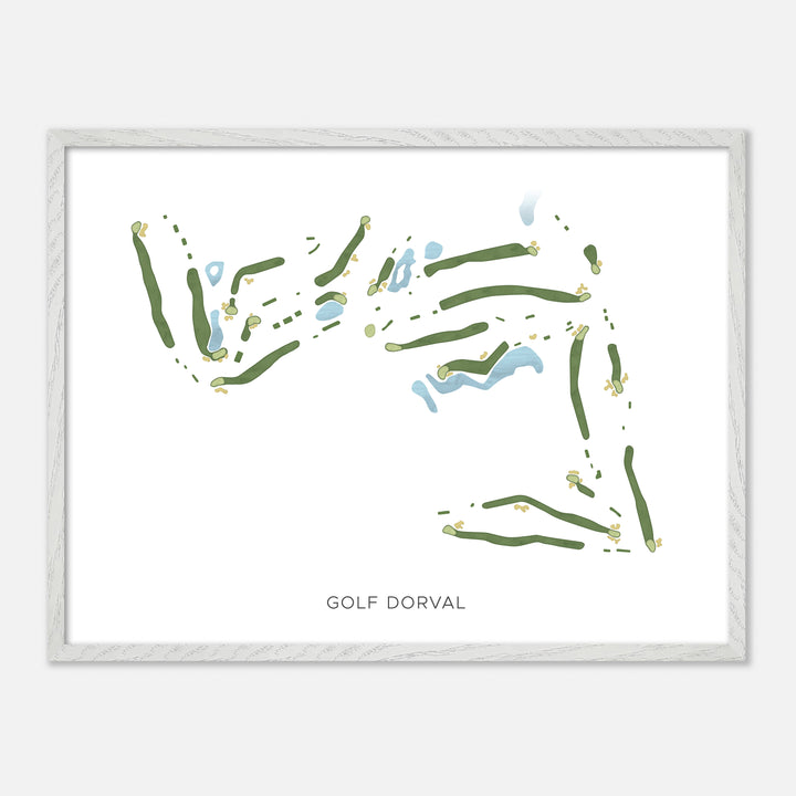 Print of Golf Dorval Modern Map