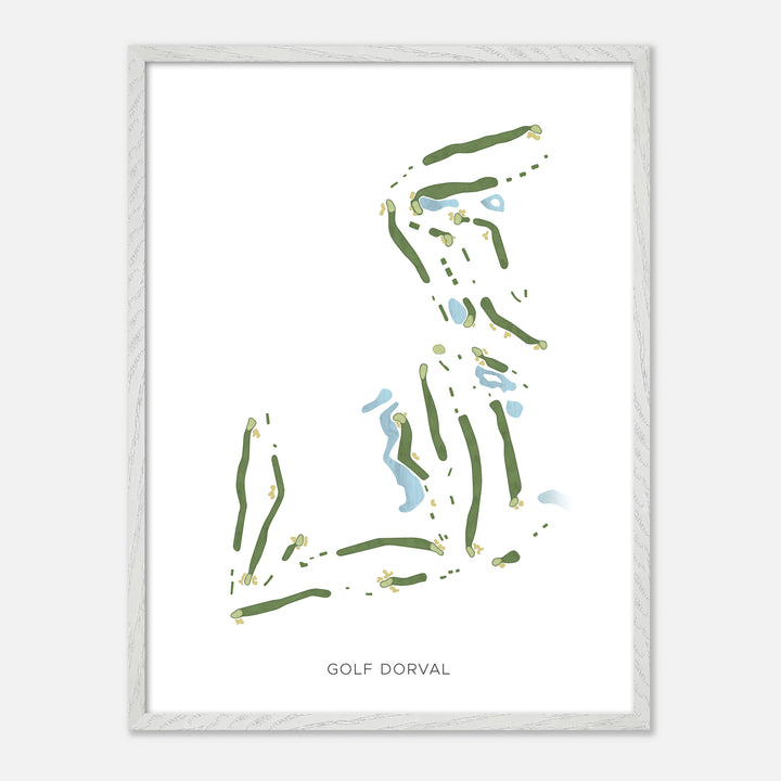 Print of Golf Dorval Modern Map