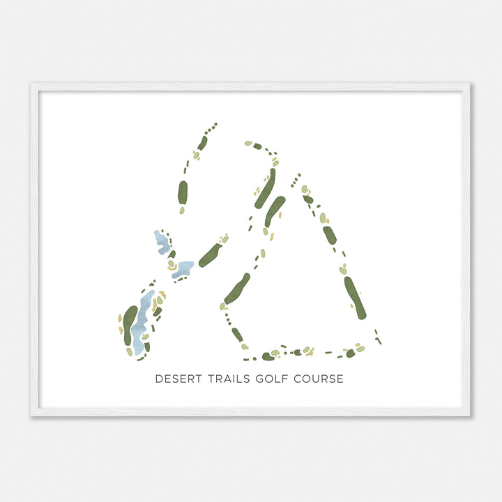 Print of Desert Trails Golf Course Modern Map