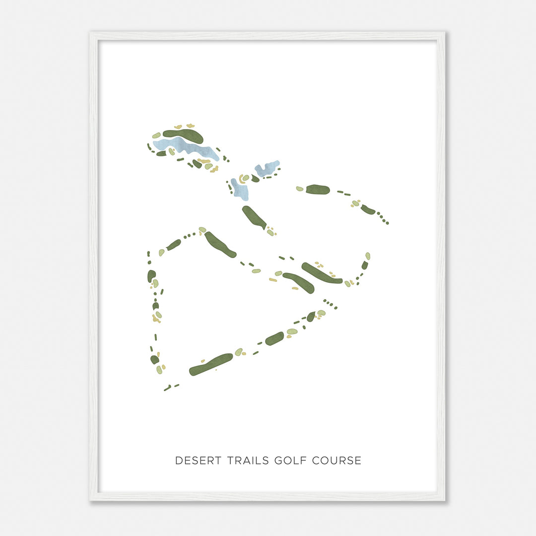 Print of Desert Trails Golf Course Modern Map