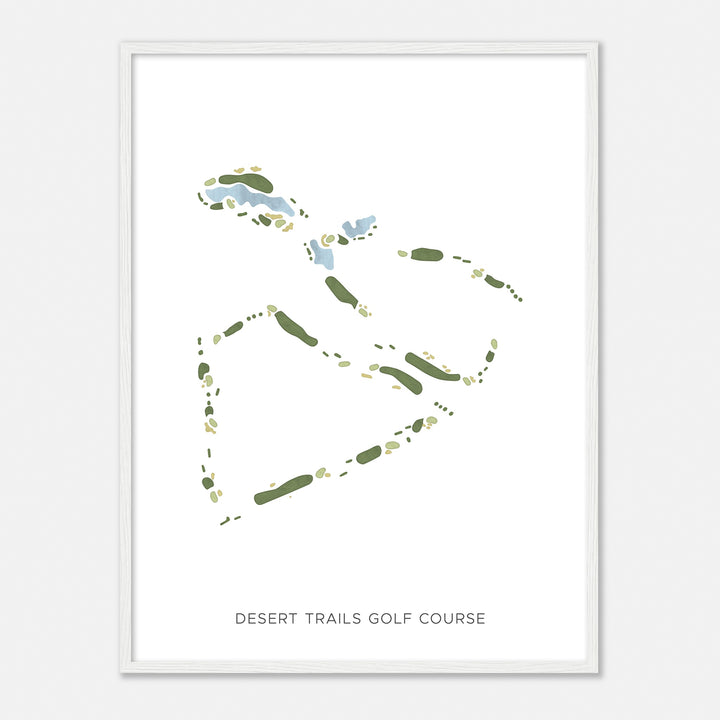 Print of Desert Trails Golf Course Modern Map