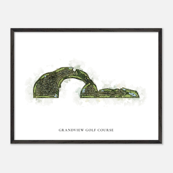Print of Grandview Golf Course Classic Map