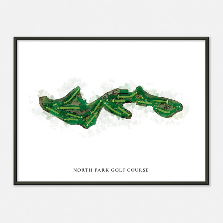 Print of North Park Golf Course Classic Map