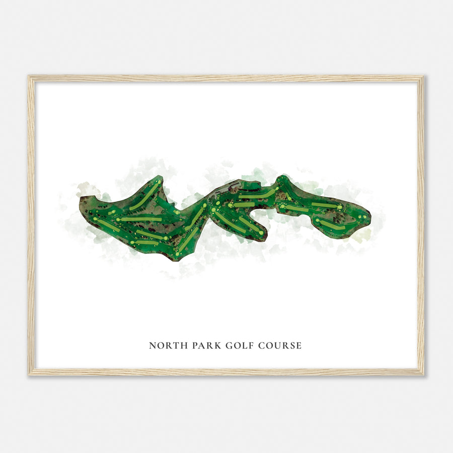 Print of North Park Golf Course Classic Map