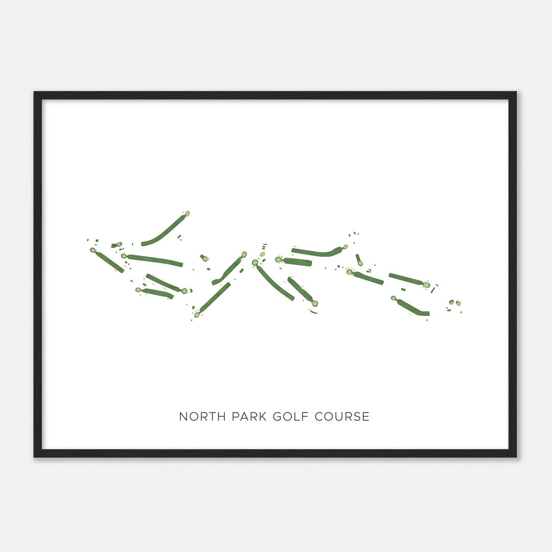 Print of North Park Golf Course Modern Map