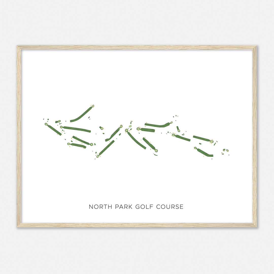 Print of North Park Golf Course Modern Map