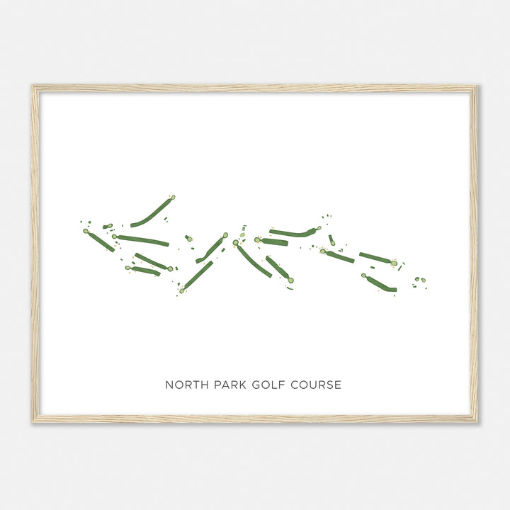 Print of North Park Golf Course Modern Map