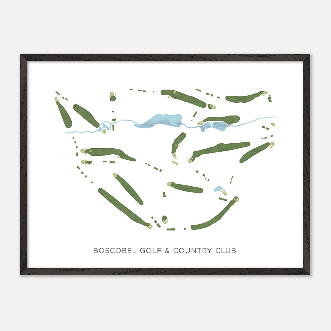 Print of Boscobel Golf & Country Club Modern Map