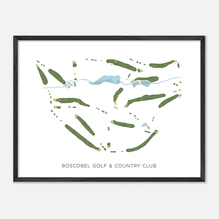 Print of Boscobel Golf & Country Club Modern Map