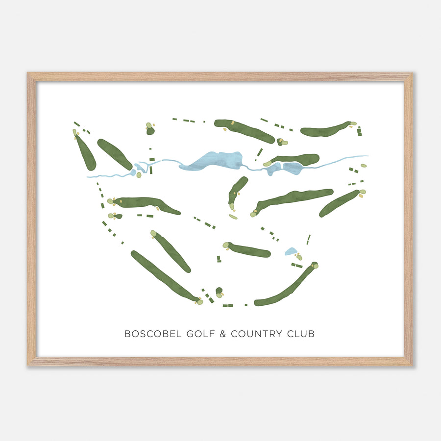 Print of Boscobel Golf & Country Club Modern Map