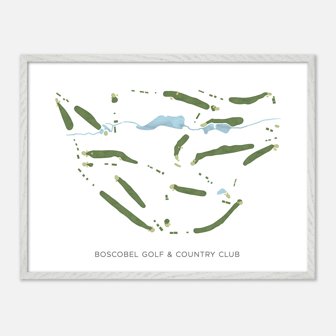 Print of Boscobel Golf & Country Club Modern Map
