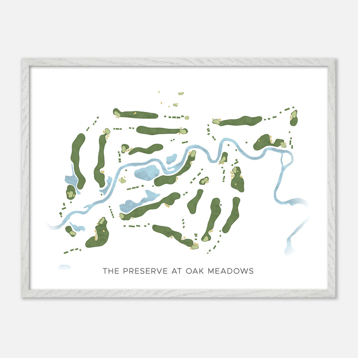 Print of The Preserve At Oak Meadows Modern Map