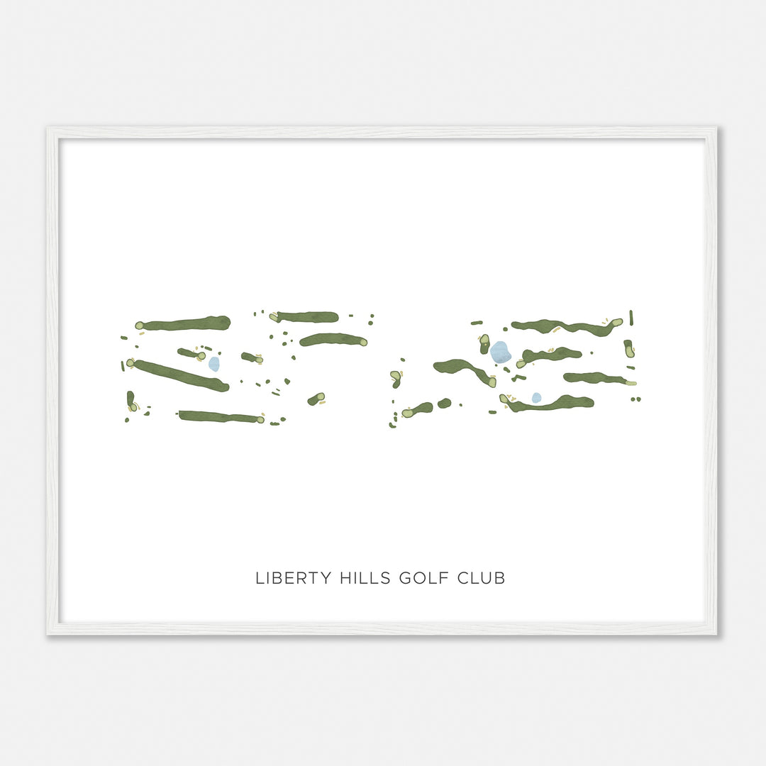 Print of Liberty Hills Golf Club Modern Map