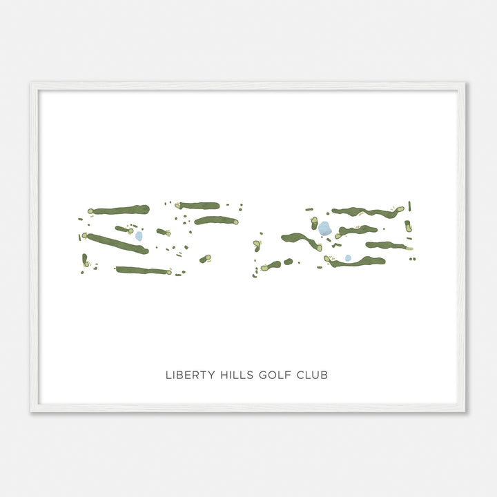 Print of Liberty Hills Golf Club Modern Map