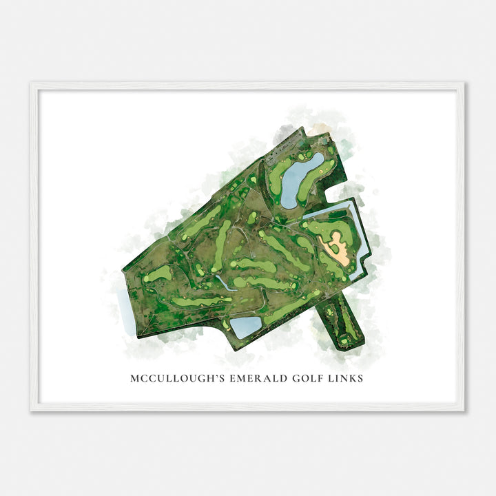 Print of Mccullough'S Emerald Golf Links Classic Map