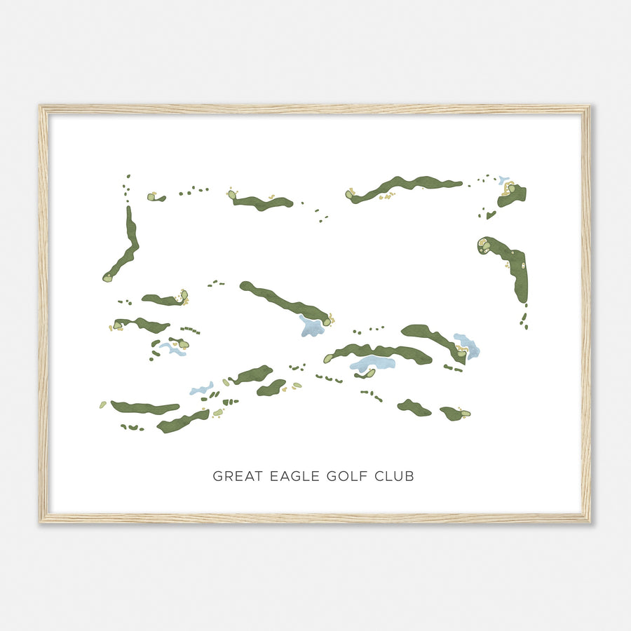 Print of Great Eagle Golf Club Modern Map