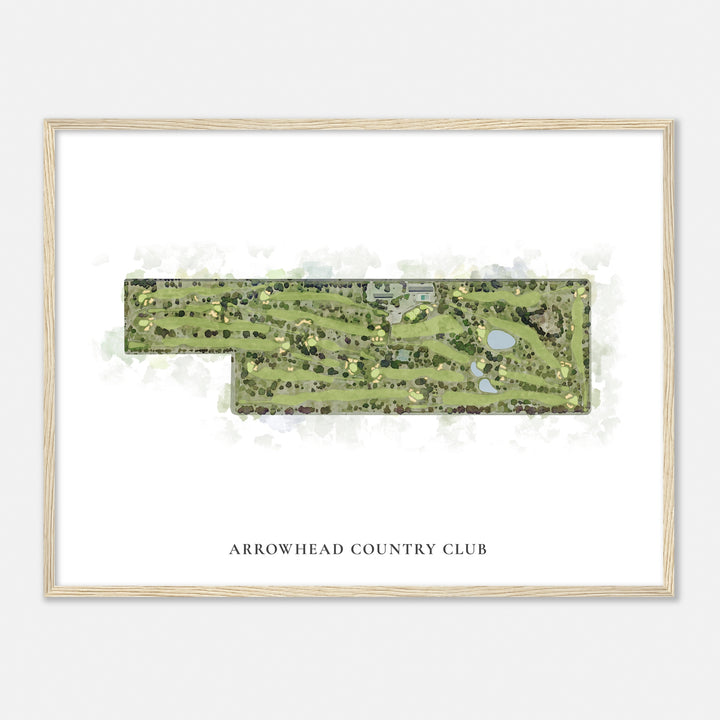 Print of Arrowhead Country Club Classic Map