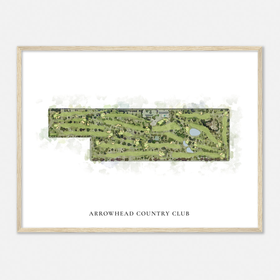 Print of Arrowhead Country Club Classic Map