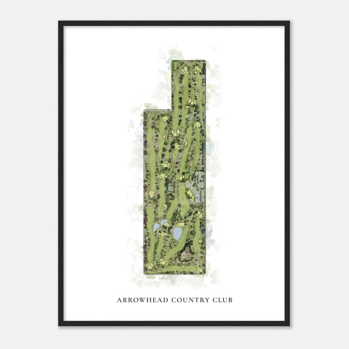 Print of Arrowhead Country Club Classic Map
