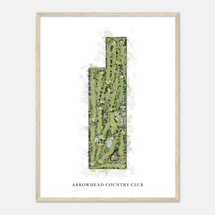 Print of Arrowhead Country Club Classic Map