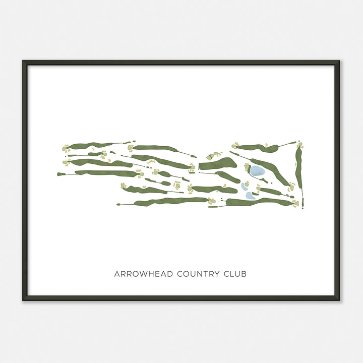 Print of Arrowhead Country Club Modern Map