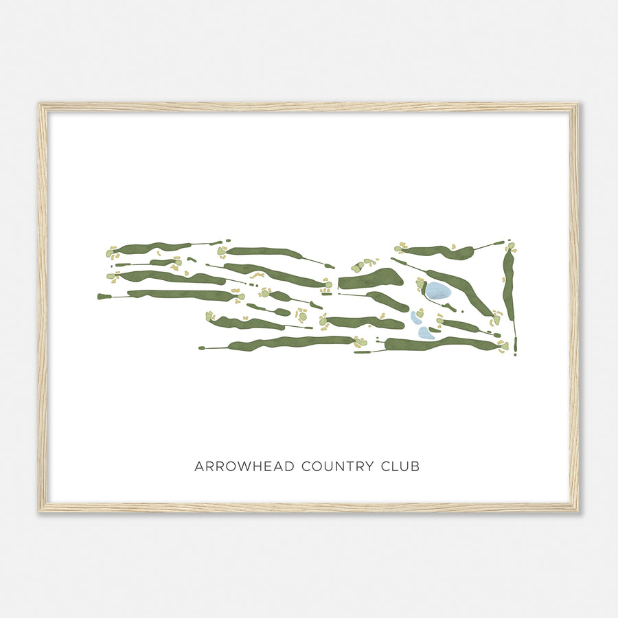 Print of Arrowhead Country Club Modern Map