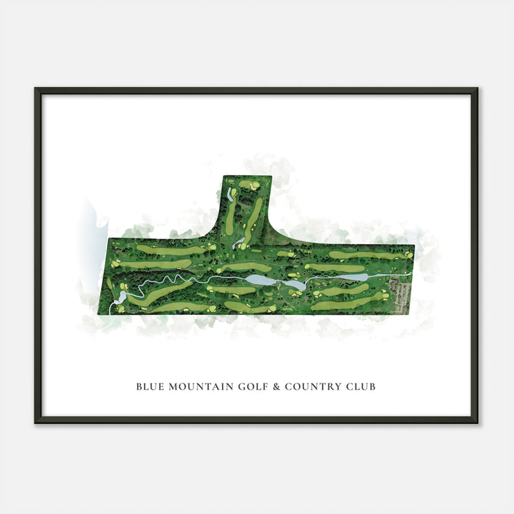 Print of Blue Mountain Golf &amp; Country Club Classic Map