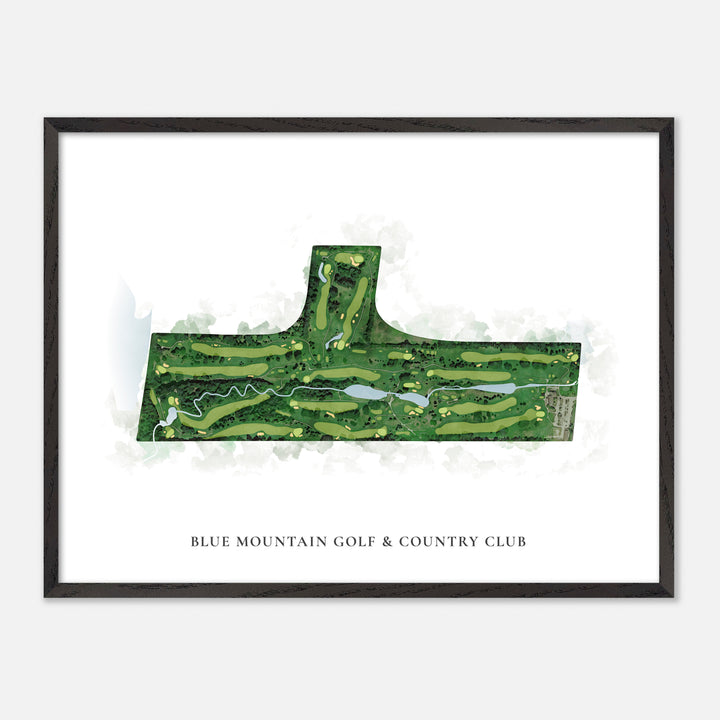 Print of Blue Mountain Golf &amp; Country Club Classic Map