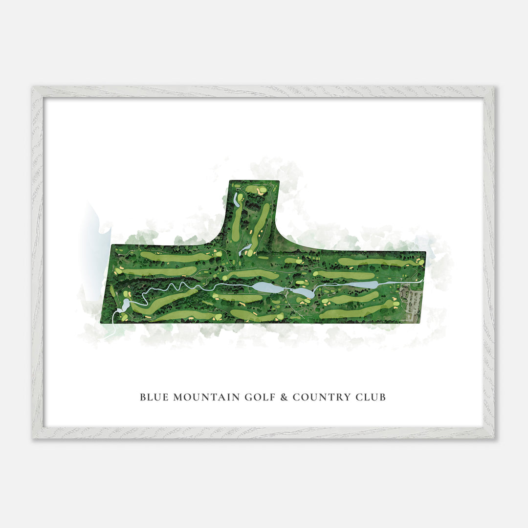 Print of Blue Mountain Golf &amp; Country Club Classic Map