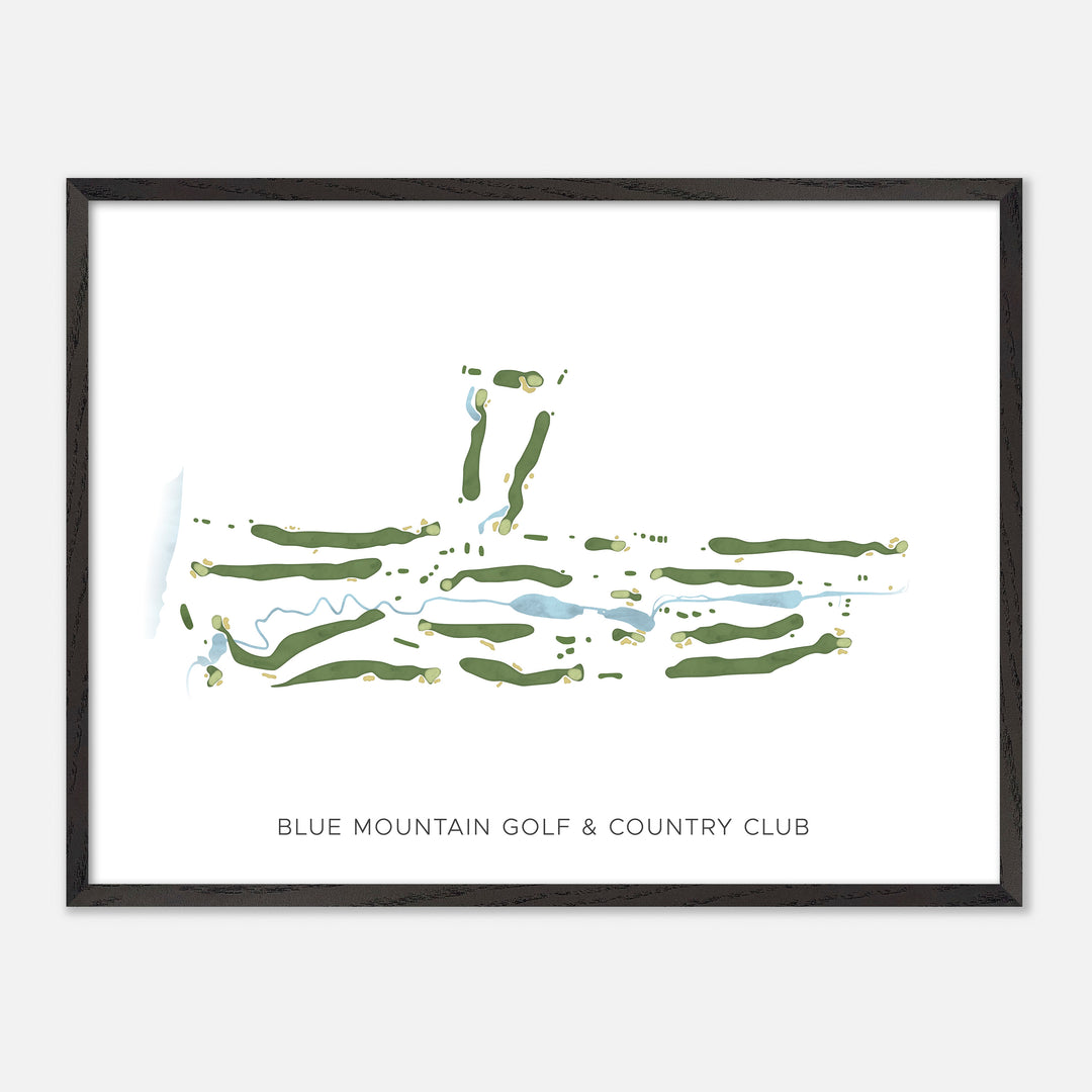 Print of Blue Mountain Golf &amp; Country Club Modern Map