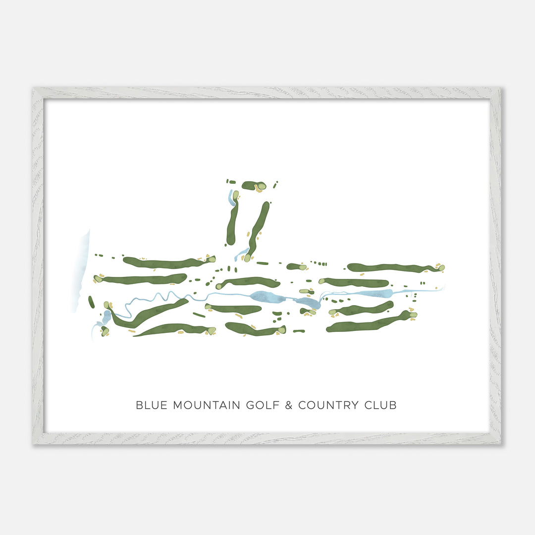 Print of Blue Mountain Golf &amp; Country Club Modern Map