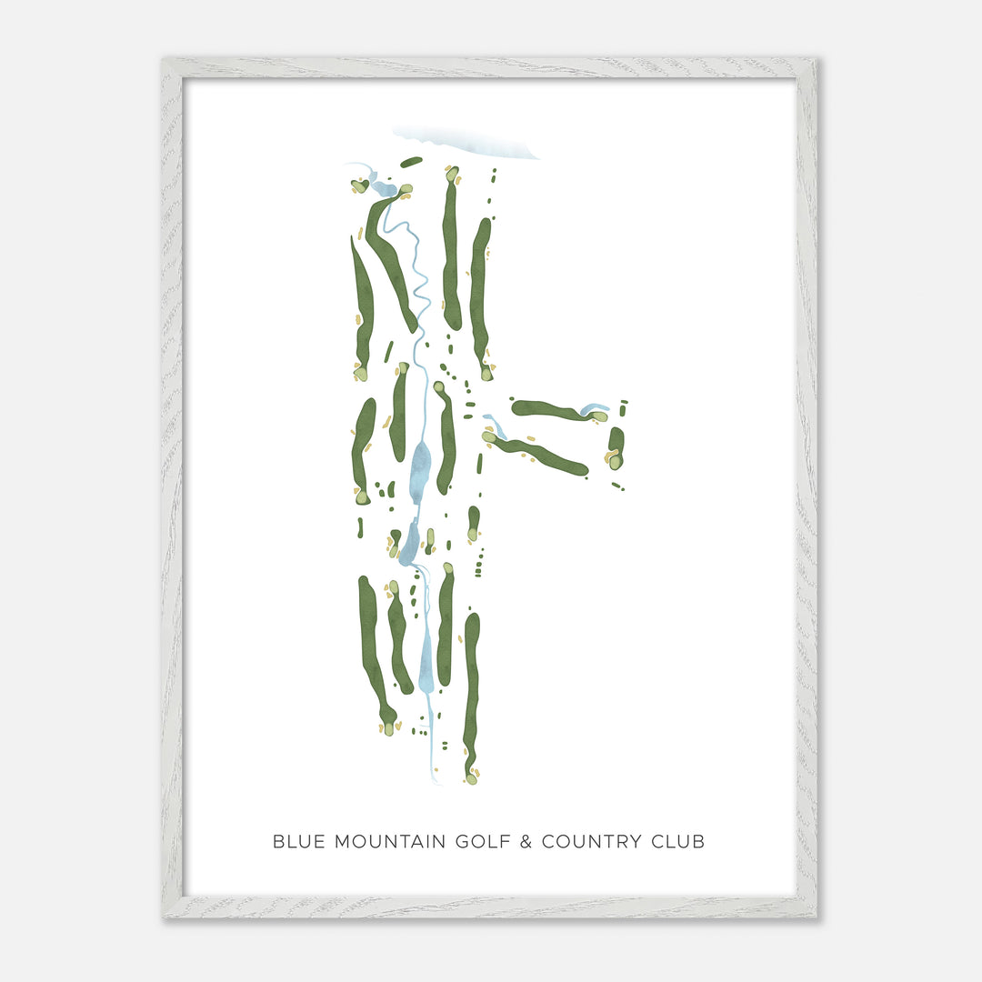 Print of Blue Mountain Golf &amp; Country Club Modern Map