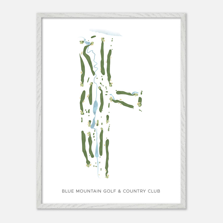 Print of Blue Mountain Golf &amp; Country Club Modern Map