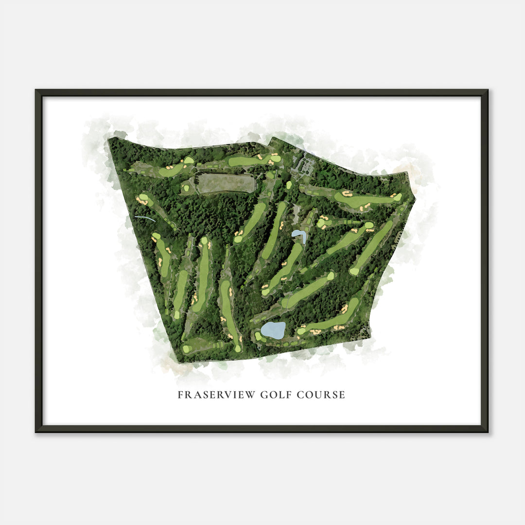 Print of Fraserview Golf Course Classic Map