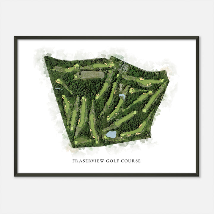 Print of Fraserview Golf Course Classic Map