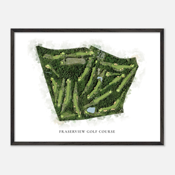 Print of Fraserview Golf Course Classic Map