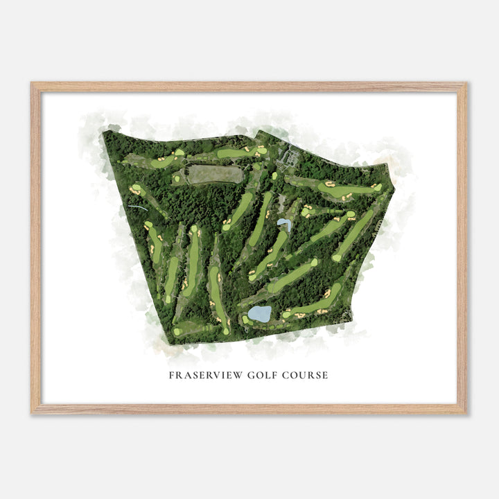 Print of Fraserview Golf Course Classic Map