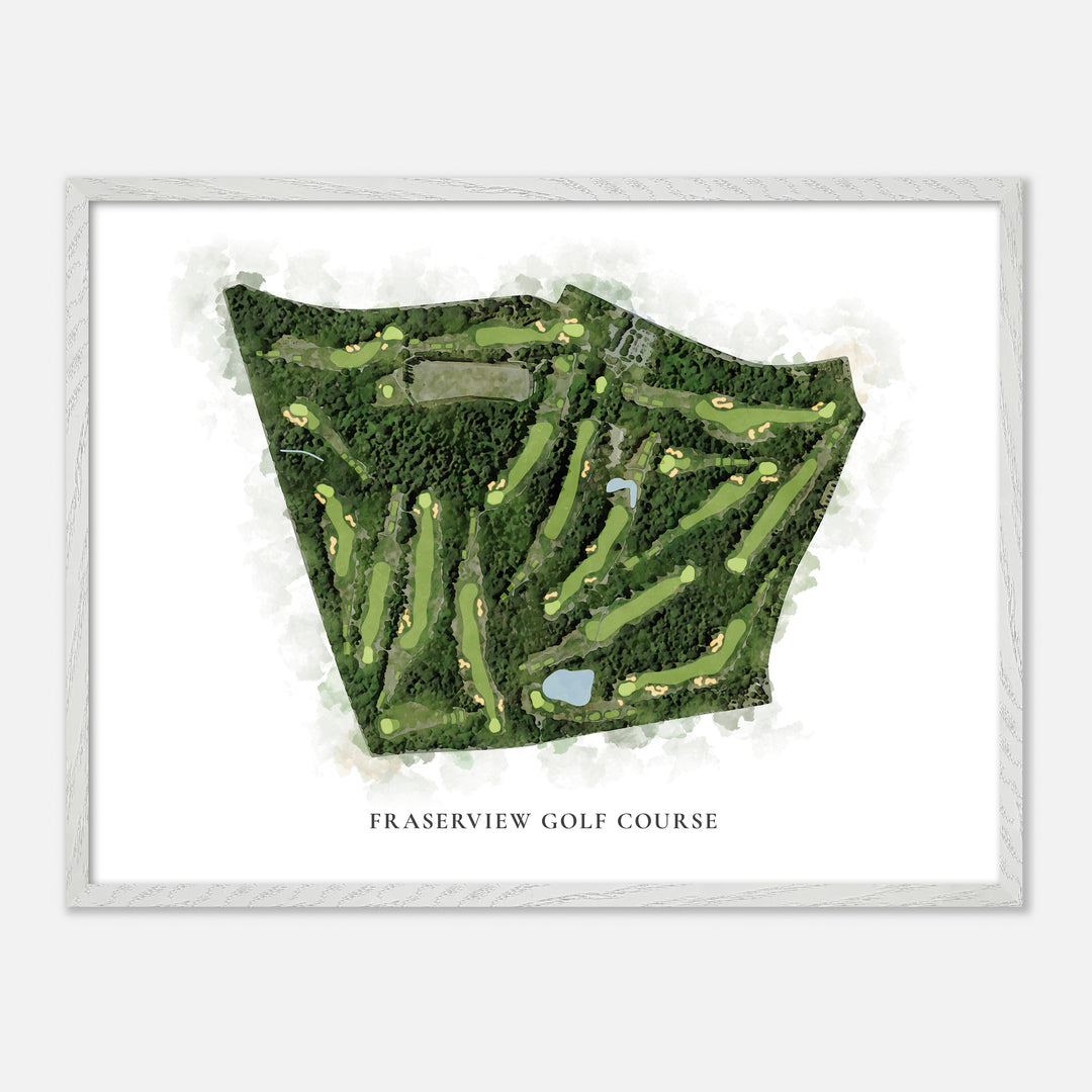 Print of Fraserview Golf Course Classic Map