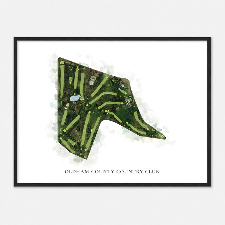 Print of Oldham County Country Club Classic Map