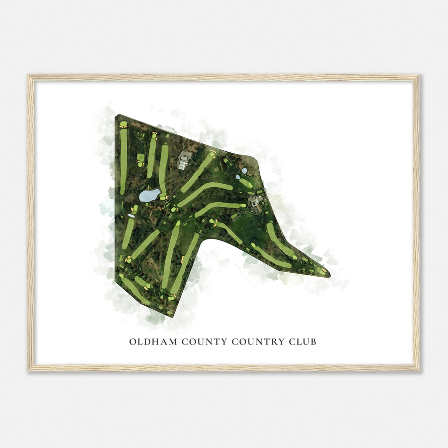 Print of Oldham County Country Club Classic Map