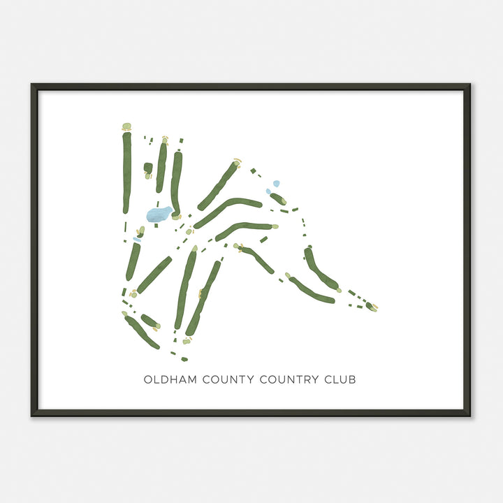 Print of Oldham County Country Club Modern Map