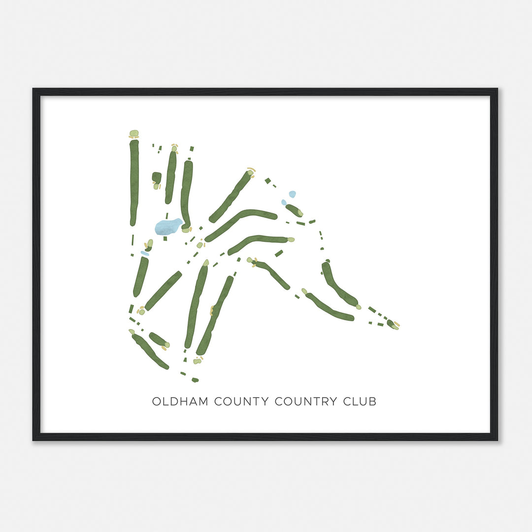 Print of Oldham County Country Club Modern Map