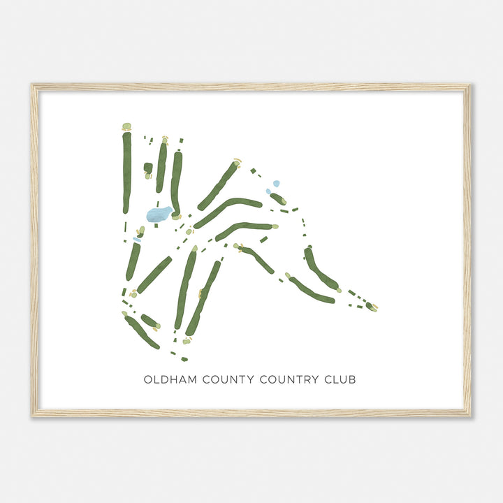 Print of Oldham County Country Club Modern Map