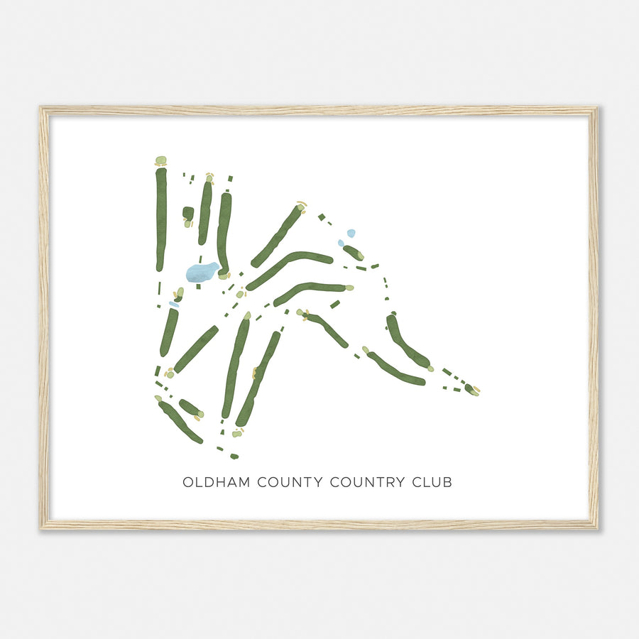 Print of Oldham County Country Club Modern Map