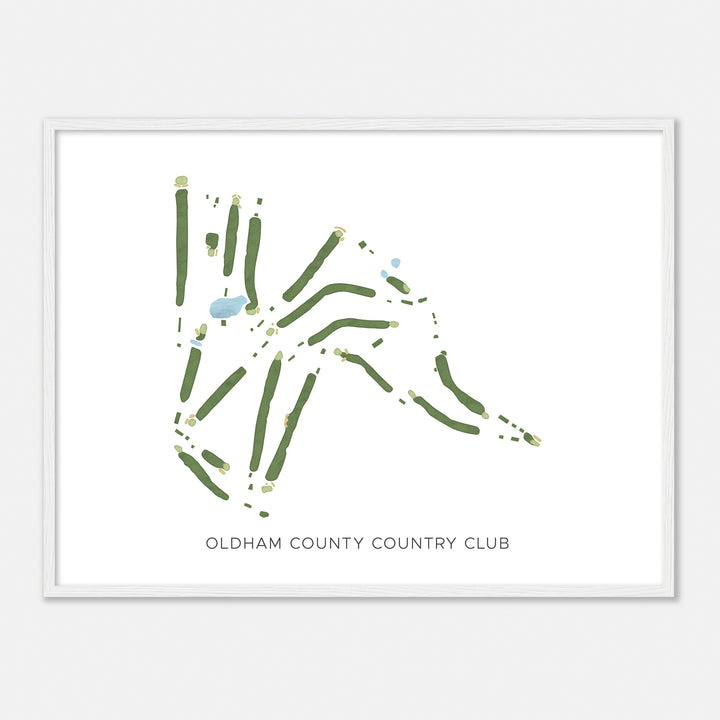 Print of Oldham County Country Club Modern Map