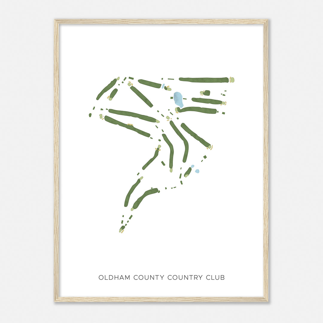 Print of Oldham County Country Club Modern Map