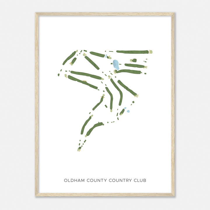 Print of Oldham County Country Club Modern Map