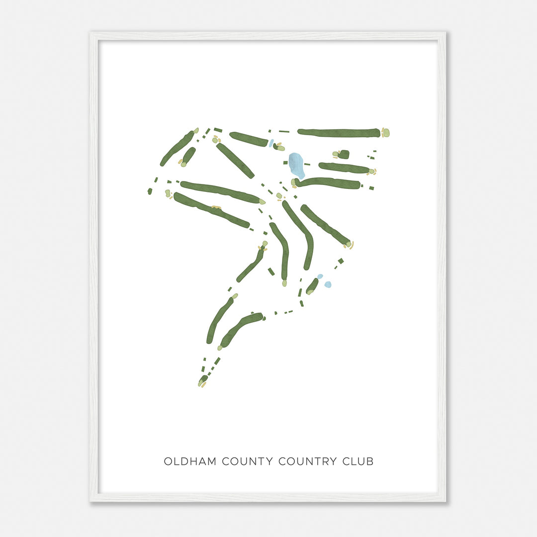 Print of Oldham County Country Club Modern Map